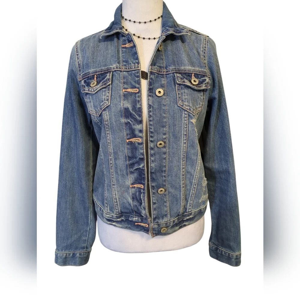 Abercrombie jeans DENIM jacket kids Xl ( 16)